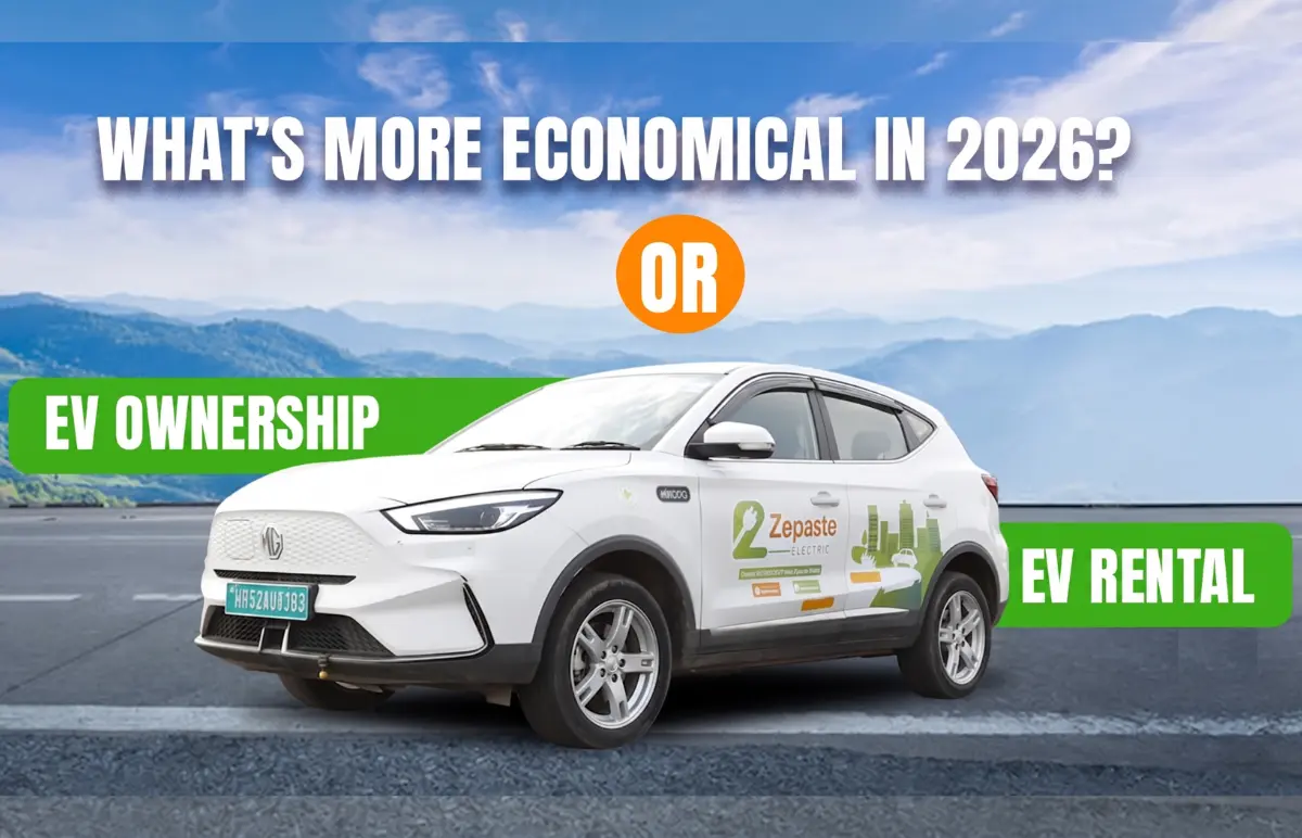 Electric Car Rental Vs Buying India | Which is more profitable in 2026? Featured Image
